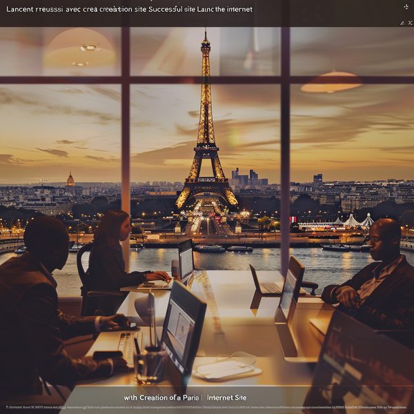 Lancement réussi avec création site internet à Paris